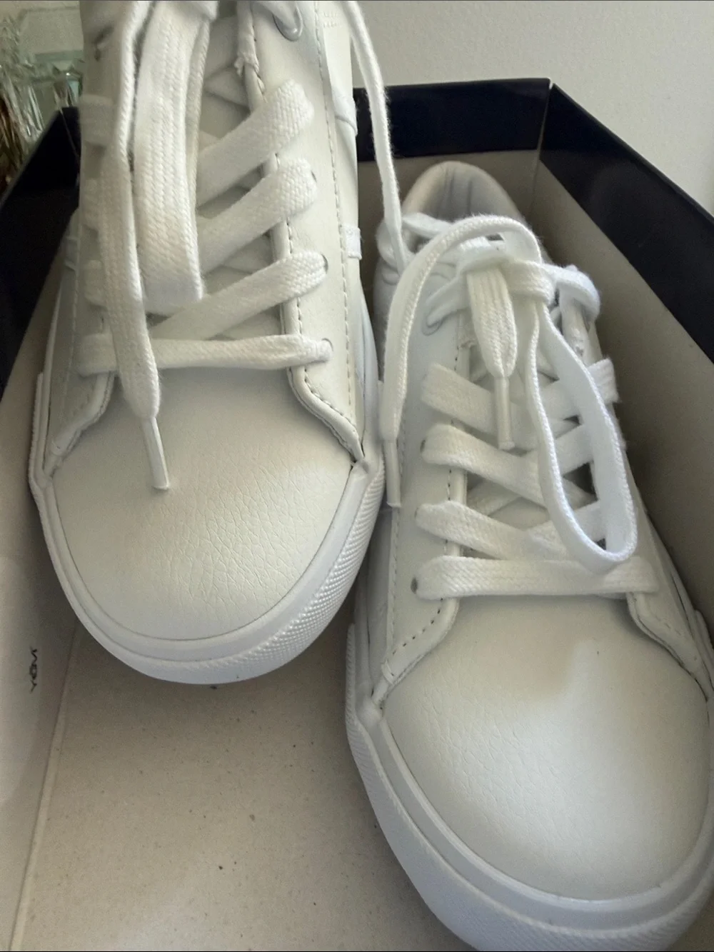 Polo Ralph Lauren Girls White Sneakers Shoes Size 3 New With Box Pony Logo